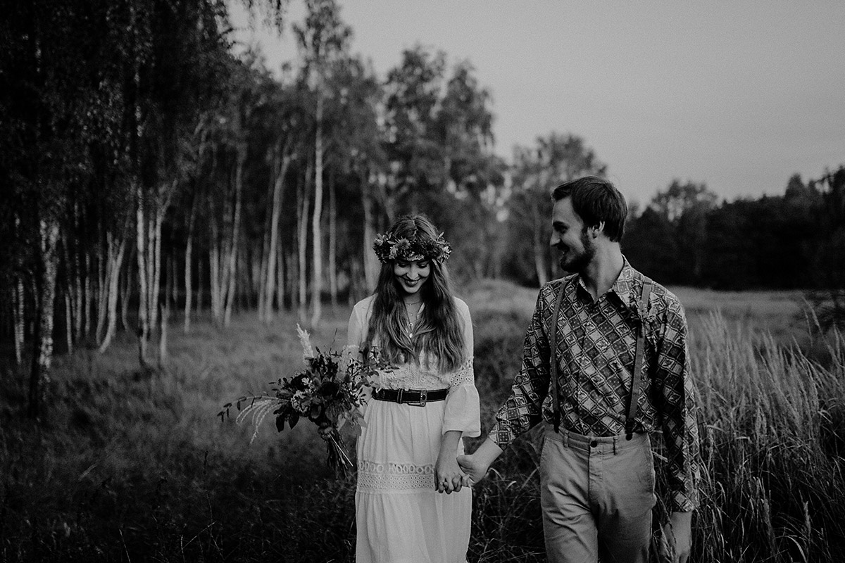Brautpaarshooting im Bucher Forst