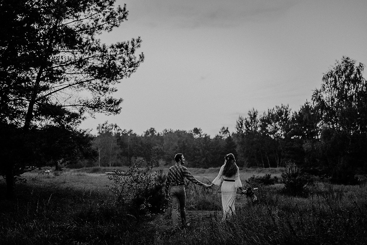 Brautpaarshooting im Bucher Forst